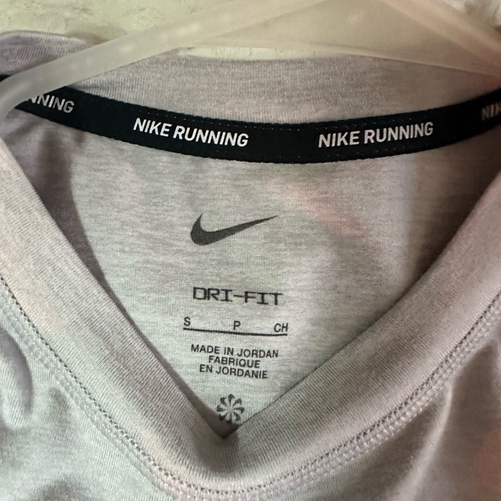 Nike Dri-FIT Athletic long sleeve in Light Gray